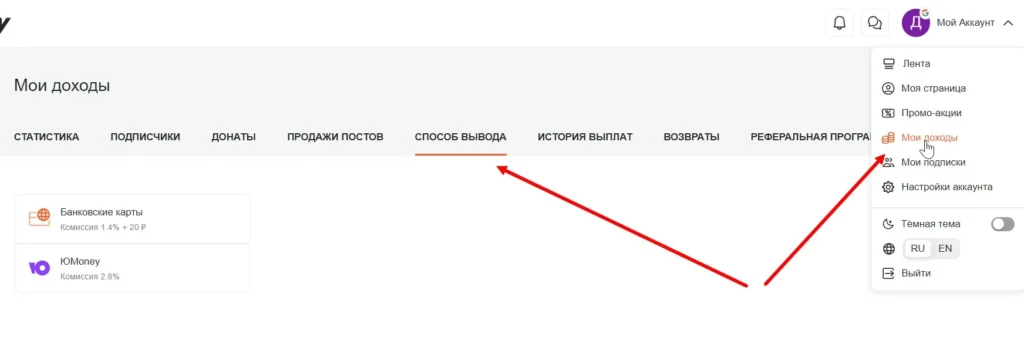 Мои доходы