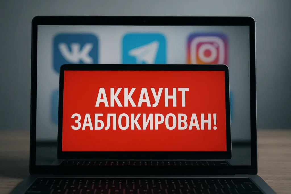блокировка аккаунта в соцсетях