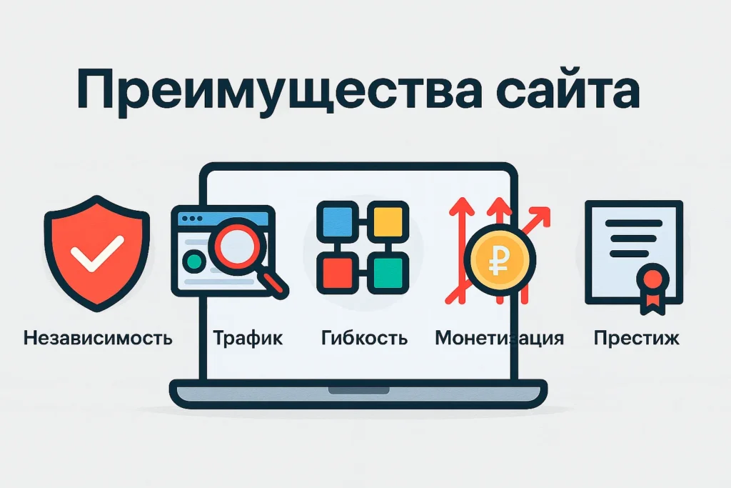 преимущества сайта